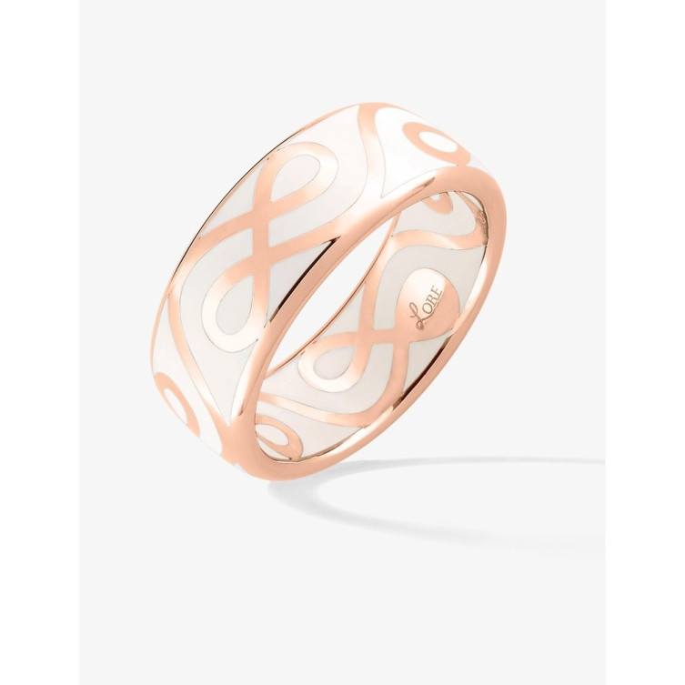 Bague "Lore" Blanche en Or 375/1000