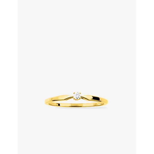 Bague Solitaire en Or 375/1000 & Diamant