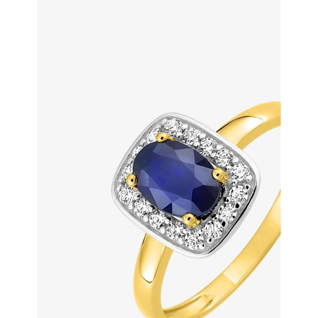 Bague en Or 375/1000 & Saphir