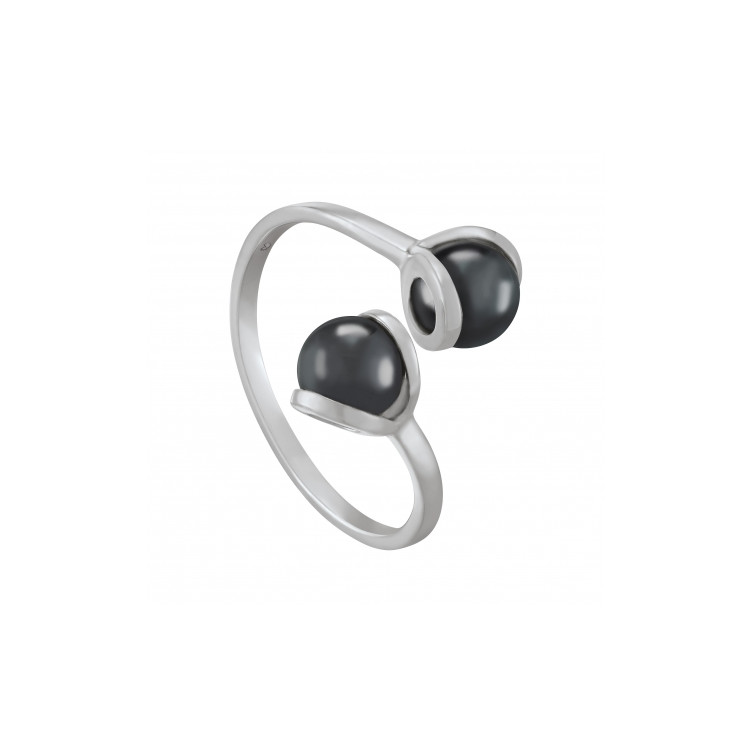Bague "Athéna" en Argent 925 & Hématite