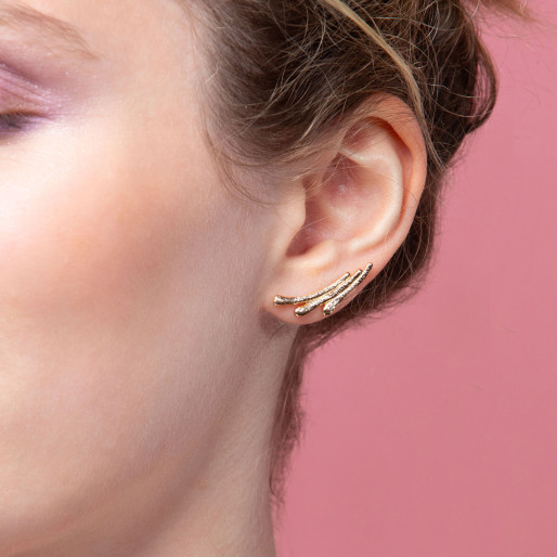 Boucles d'oreilles "Abby" en Plaqué Or Ana & Cha