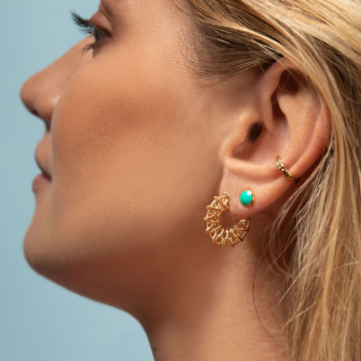 Créoles "Sarah" en Plaqué Or Ana & Cha