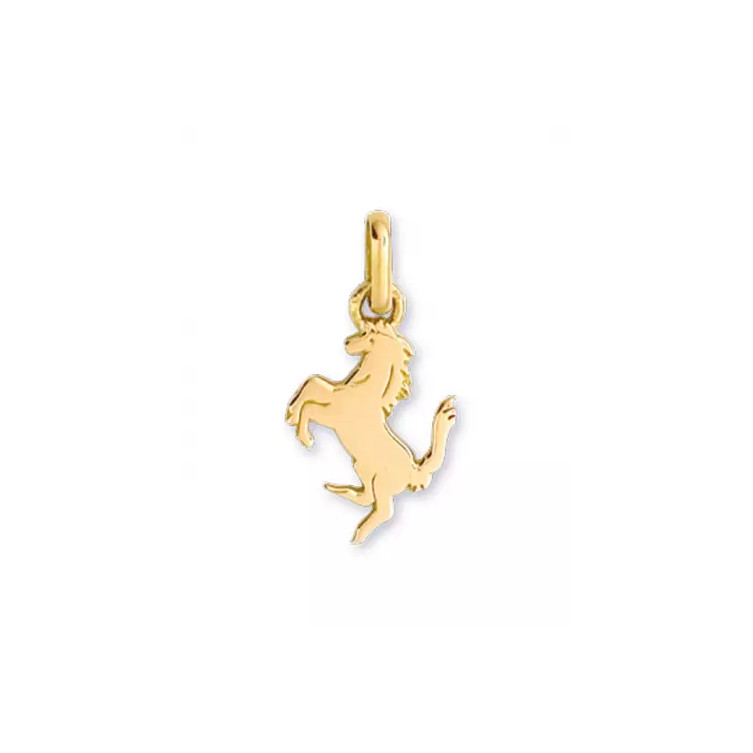 Pendentif Cheval en Or jaune 9ct