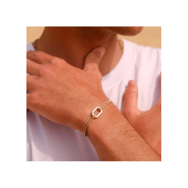 Bracelet petit Maillon "Le Vent à la Française"