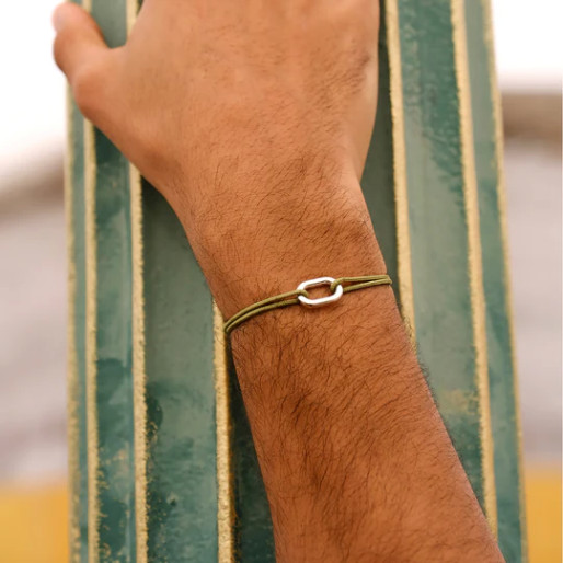 Bracelet petit Maillon "Le Vent à la Française"