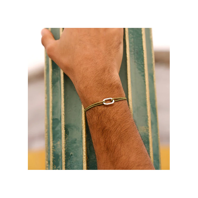 Bracelet petit Maillon "Le Vent à la Française"
