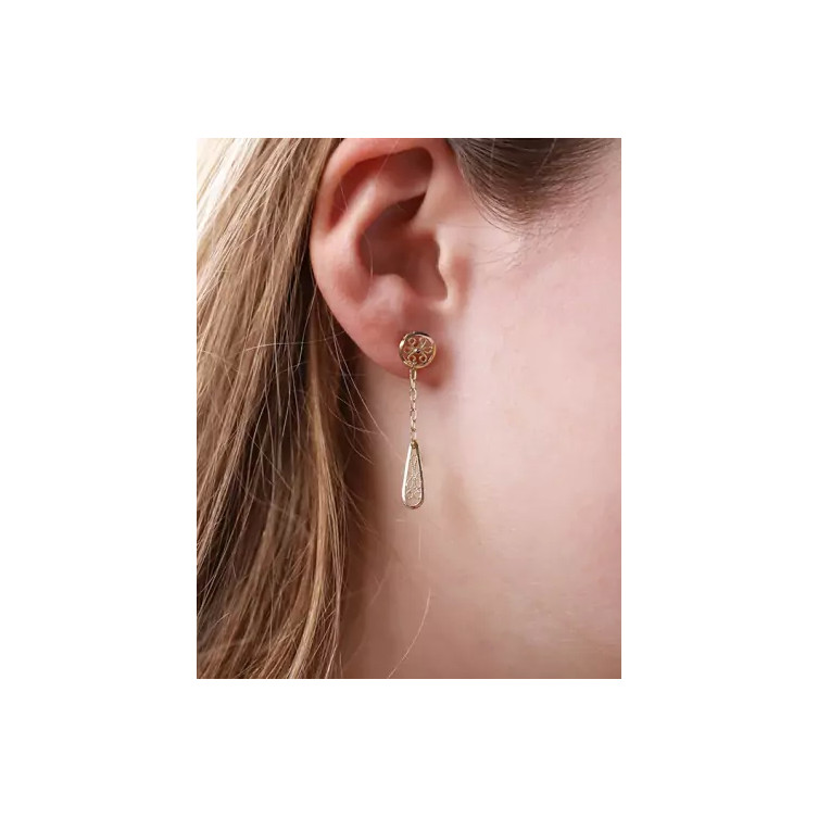Boucles d'oreilles filigrane en Or 375/1000 (9k)