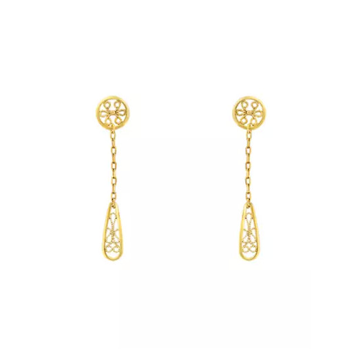 Boucles d'oreilles filigrane en Or 375/1000 (9k)