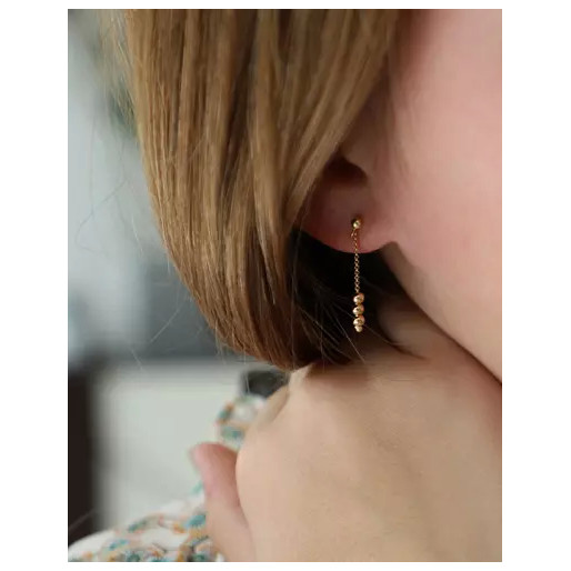 Boucles d'oreilles boule en Or 750/1000 (18k)