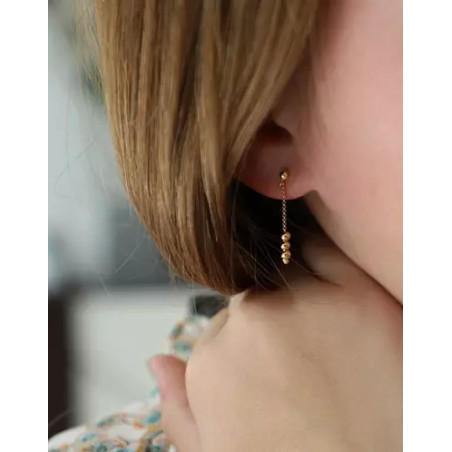 Boucles d'oreilles boule en Or 750/1000 (18k)