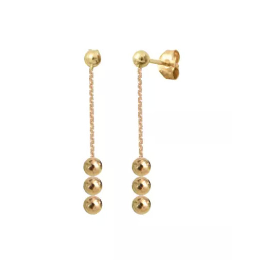 Boucles d'oreilles boule en Or 750/1000 (18k)