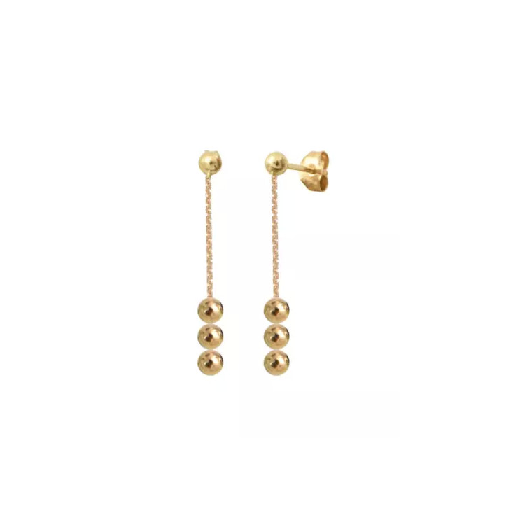 Boucles d'oreilles boule en Or 750/1000 (18k)