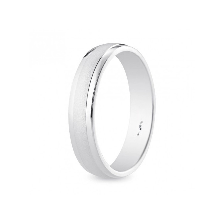 Alliance en Or Blanc 18k (750/1000) ou 9k (375/1000)