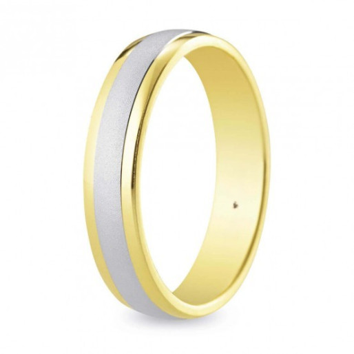 Alliance en Or Bicolore 18k ou 9K