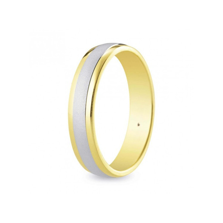 Alliance en Or Bicolore 18k ou 9K