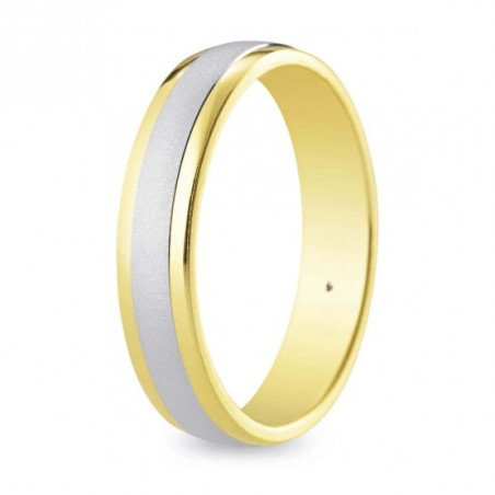 Alliance en Or Bicolore 18k ou 9K