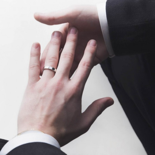 Alliance en Or blanc 750/1000