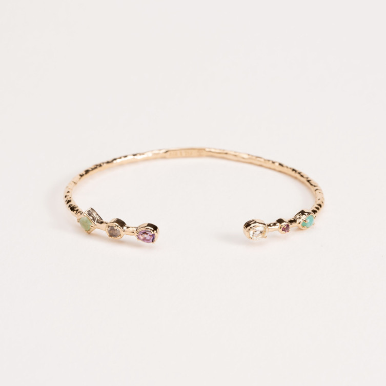 Jonc " Diana" Plaqué or Ana & Cha