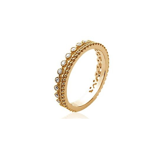 Alliance en Plaqué or & Oxyde de zirconium