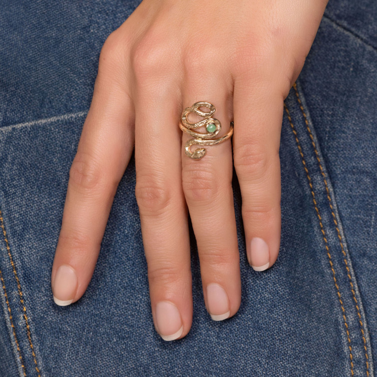 Bague "Vaiana" en Plaqué or Ana & Cha