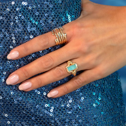 Bague "Maélis" en  Plaqué or Ana & Cha