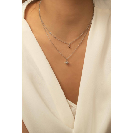 Collier "Episode Indélébile" en Argent & Diamant