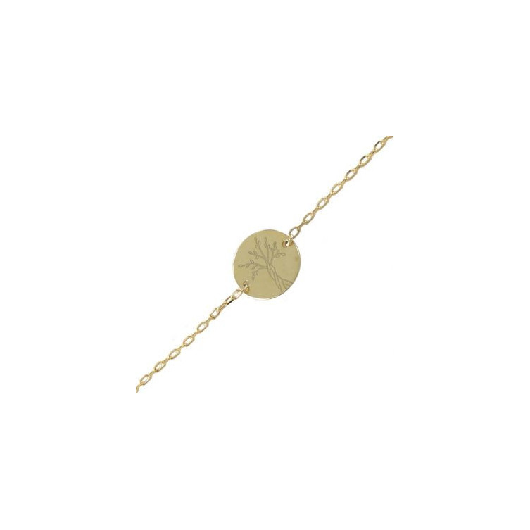 Gourmette Arbre de vie en Or 9ct