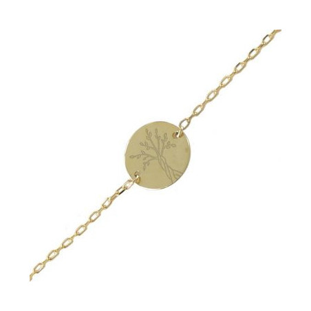 Gourmette Arbre de vie en Or 9ct