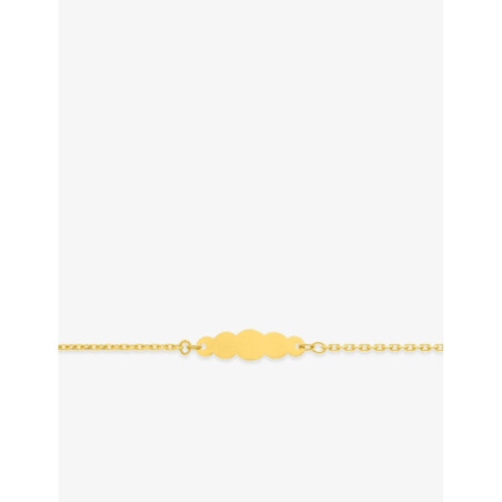 Gourmette Nuage en Or 750