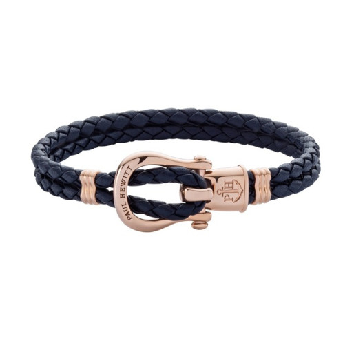 Bracelet cuir bleu "Paul Hewitt"