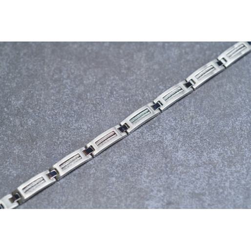 Bracelet homme en Acier & Câble