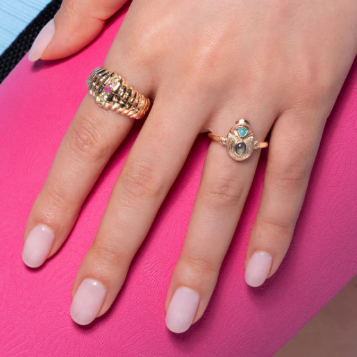 Bague "Betty" Plaqué or Ana & Cha