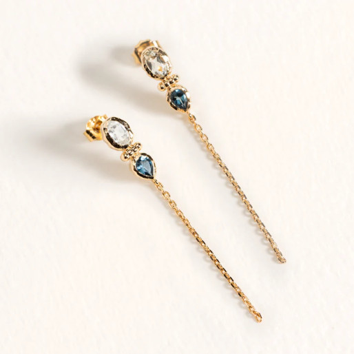 Boucles d'oreilles  "Carla" en Plaqué or Ana & Cha