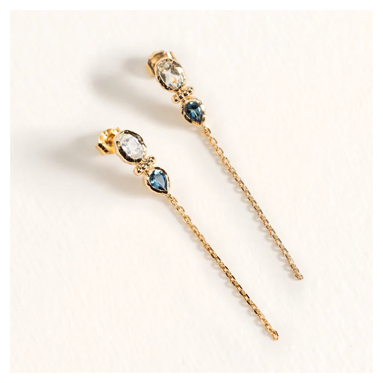 Boucles d'oreilles  "Carla" en Plaqué or Ana & Cha