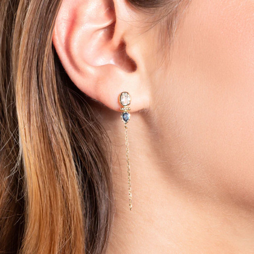 Boucles d'oreilles  "Carla" en Plaqué or Ana & Cha