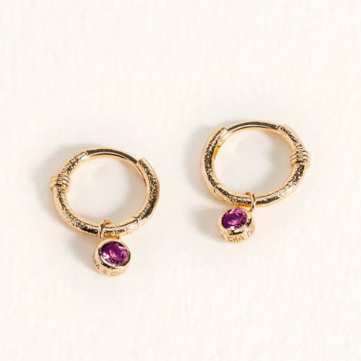 Mini-créoles "Tess" en Plaqué or Ana & Cha