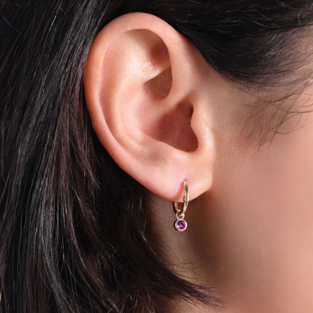 Mini-créoles "Tess" en Plaqué or Ana & Cha