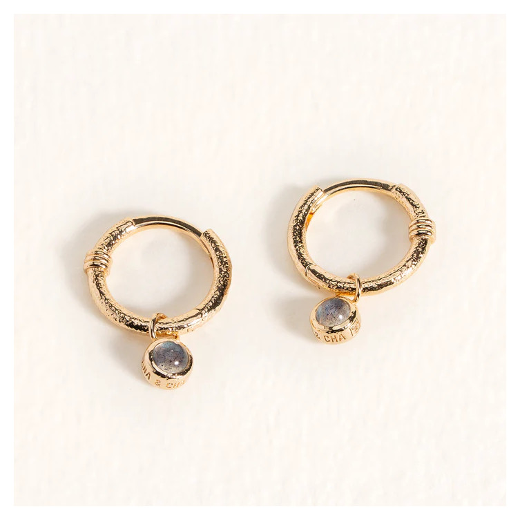 Mini créoles "Tess" en Plaqué or Ana & Cha