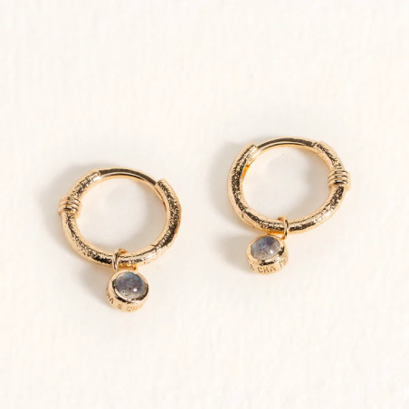 Mini créoles "Tess" en Plaqué or Ana & Cha