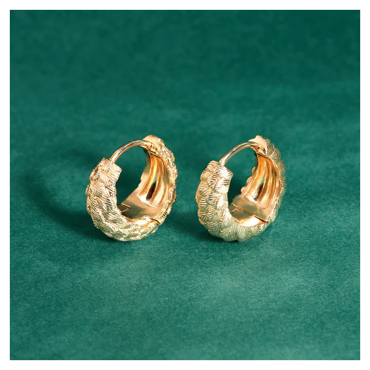 Créoles "Lua" en Plaqué or Ana & Cha