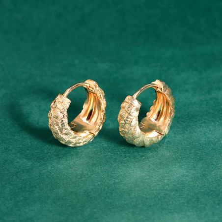 Créoles "Lua" en Plaqué or Ana & Cha