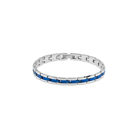 Bracelet "Santorin" Bicolore Bleu