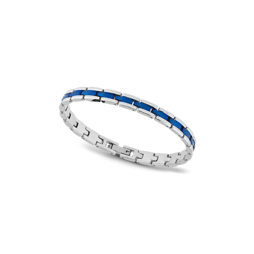 Bracelet "Santorin" Bicolore Bleu