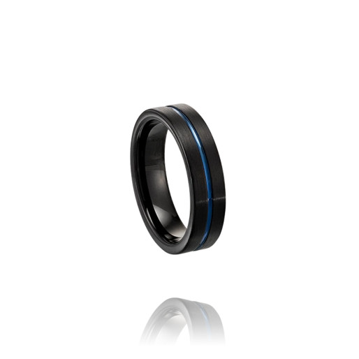 Bague "BADA" Tungstène Bicolore