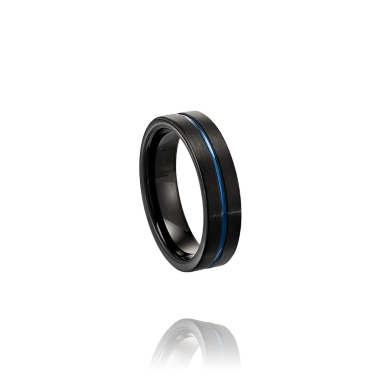 Bague "BADA" Tungstène Bicolore