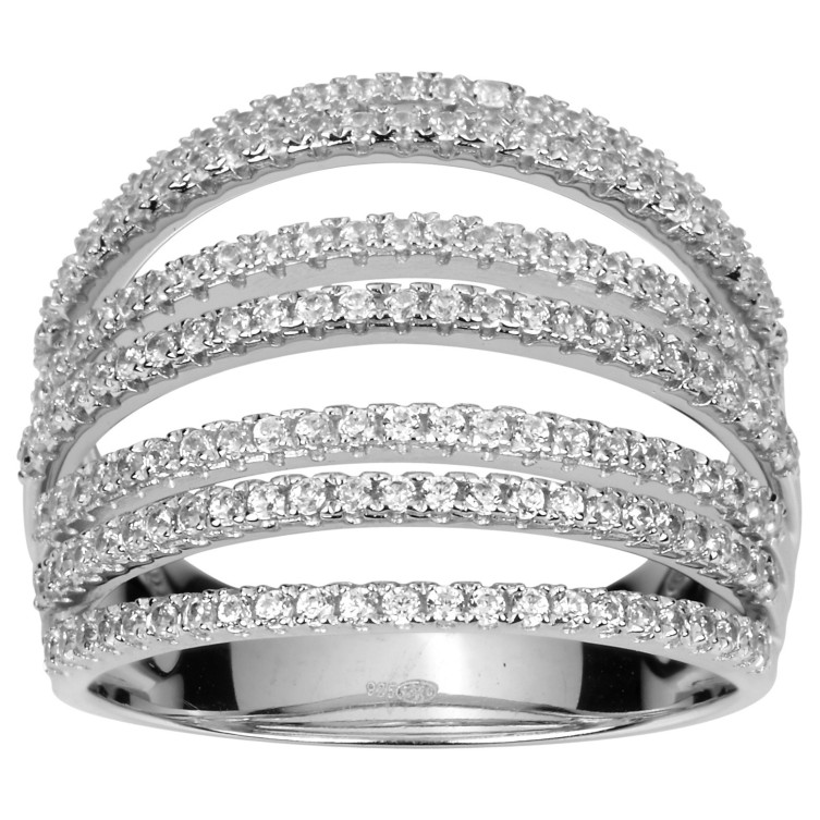 Bague Argent et Oxyde de zirconium