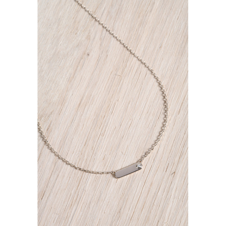 Collier en Plaqué or "MINI ADDICT" & Diamant